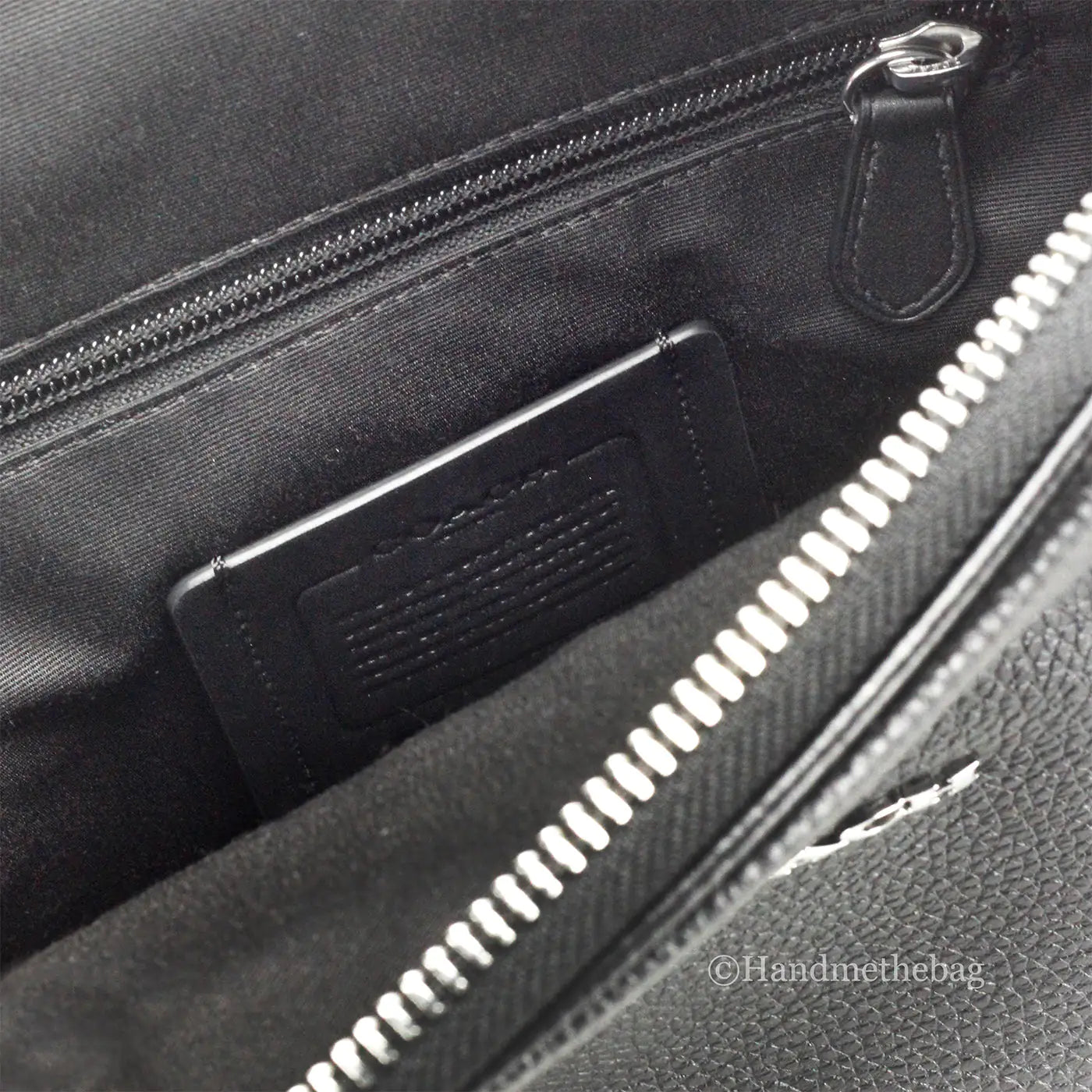 Coach Ethan Black Leather Sling Pack Shoulder Bag